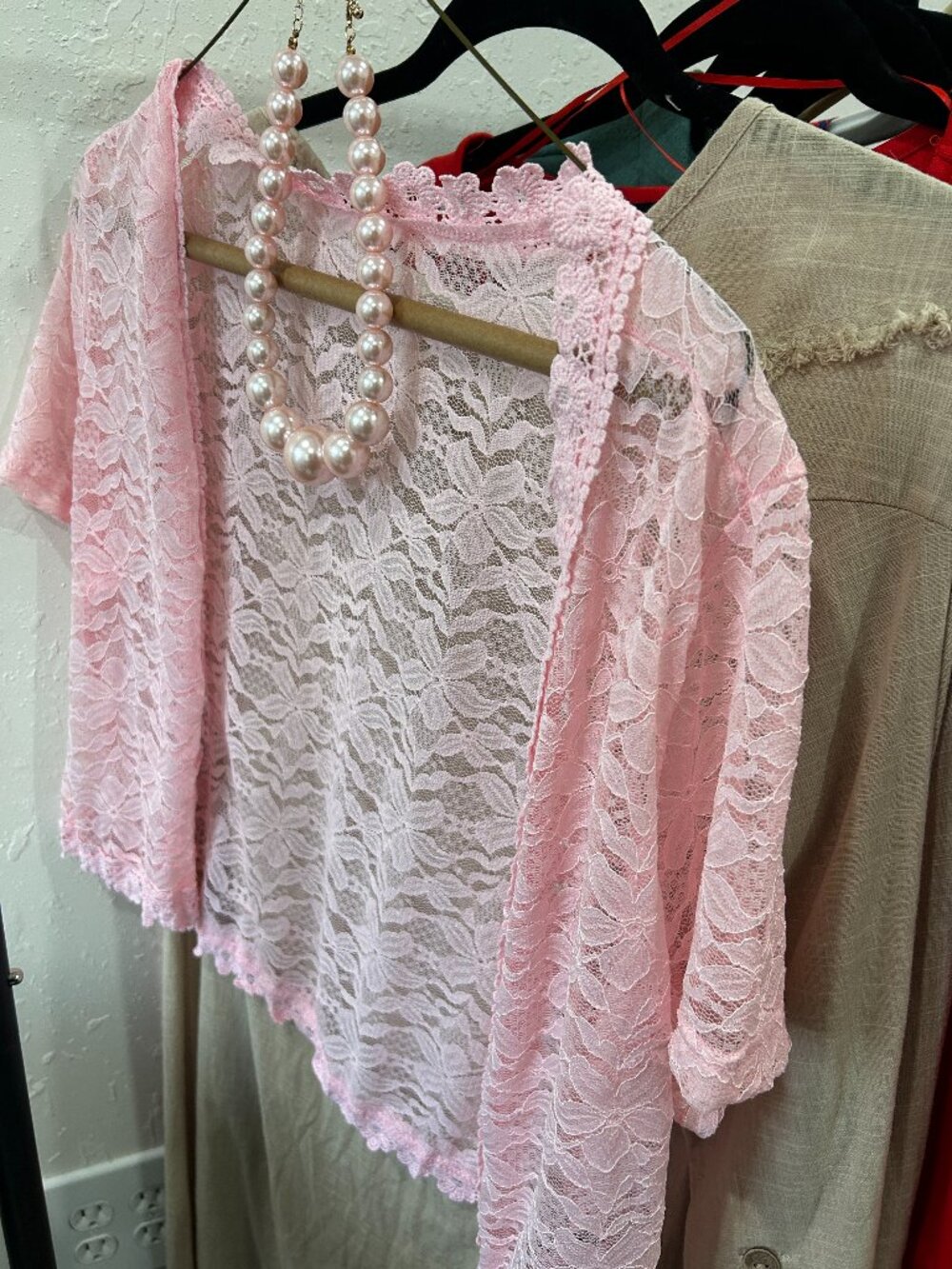 a--20 Lacy pink set